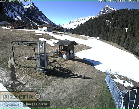 Gargellen: Blick auf den berg