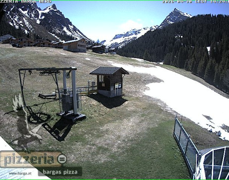 Gargellen: Blick auf den berg