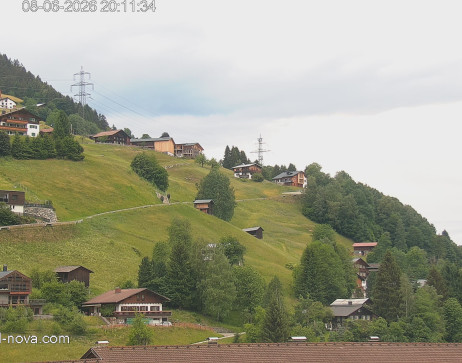 Gaschurn: Blick zur Talabfahrt