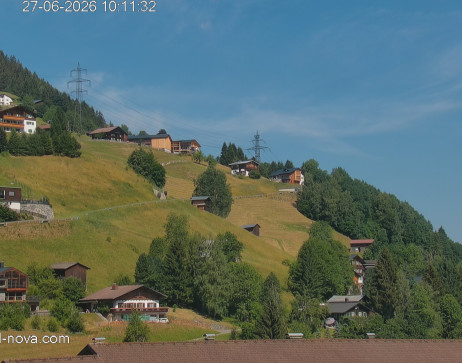 Gaschurn: Blick zur Talabfahrt