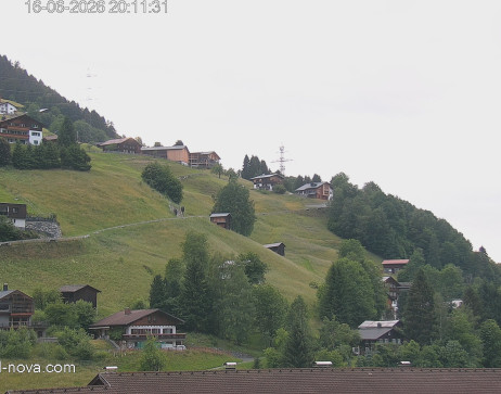 Gaschurn: Blick zur Talabfahrt