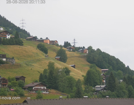 Gaschurn: Blick zur Talabfahrt