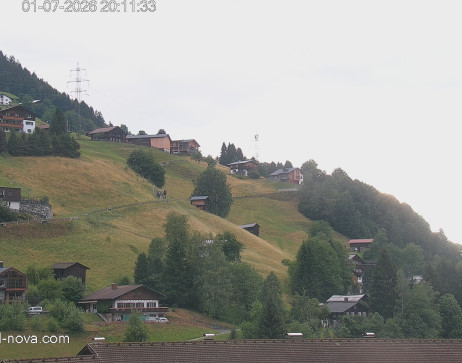 Gaschurn: Blick zur Talabfahrt