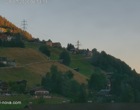 Gaschurn: Blick zur Talabfahrt