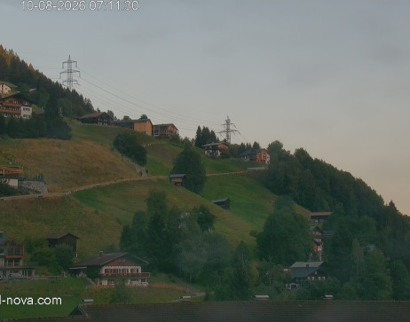 Gaschurn: Blick zur Talabfahrt