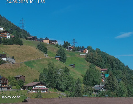 Gaschurn: Blick zur Talabfahrt