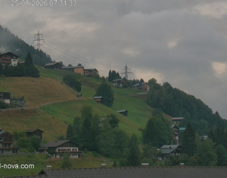 Gaschurn: Blick zur Talabfahrt