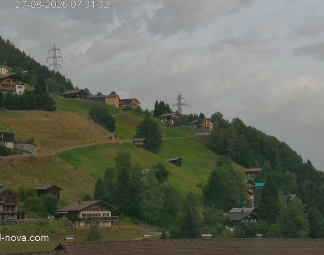 Gaschurn: Blick zur Talabfahrt