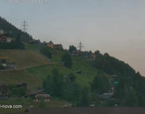 Gaschurn: Blick zur Talabfahrt