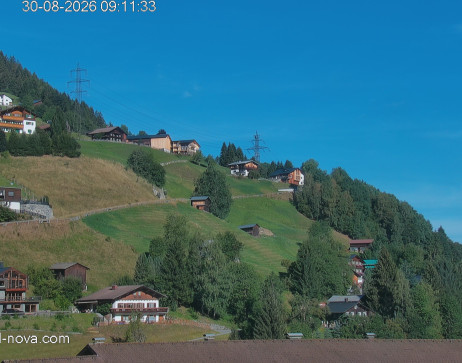 Gaschurn: Blick zur Talabfahrt
