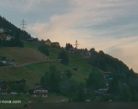 Gaschurn: Blick zur Talabfahrt