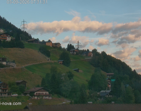 Gaschurn: Blick zur Talabfahrt