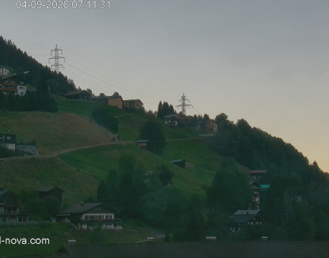 Gaschurn: Blick zur Talabfahrt