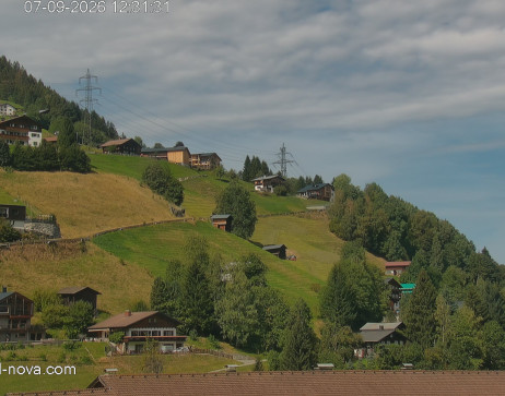 Gaschurn: Blick zur Talabfahrt