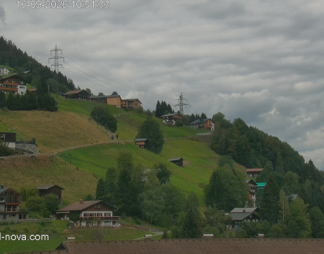 Gaschurn: Blick zur Talabfahrt