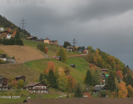 Gaschurn: Blick zur Talabfahrt