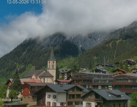 Gaschurn: Blick zum Ortskern