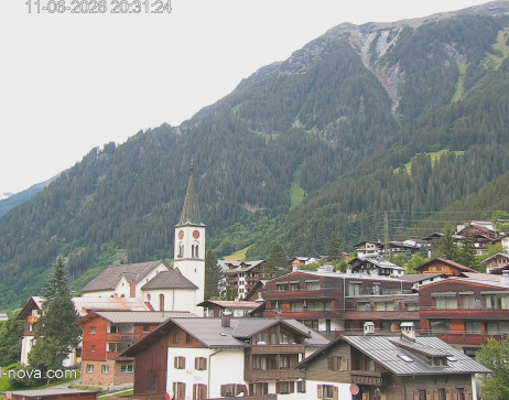 Gaschurn: Blick zum Ortskern