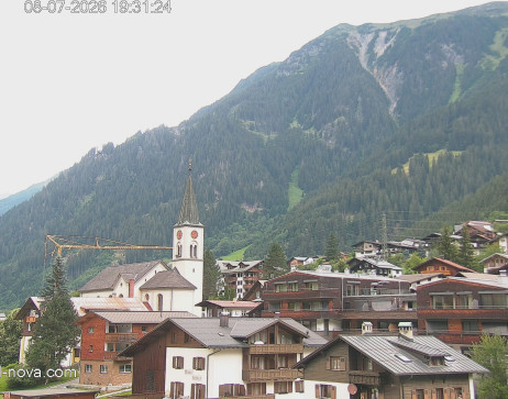 Gaschurn: Blick zum Ortskern