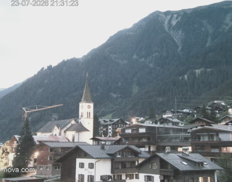 Gaschurn: Blick zum Ortskern