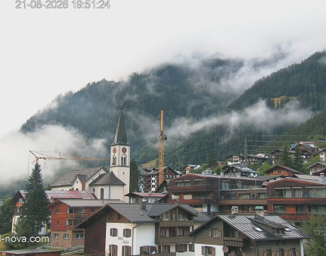 Gaschurn: Blick zum Ortskern