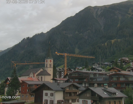 Gaschurn: Blick zum Ortskern