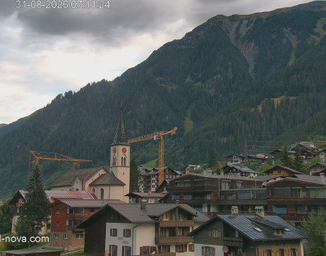Gaschurn: Blick zum Ortskern