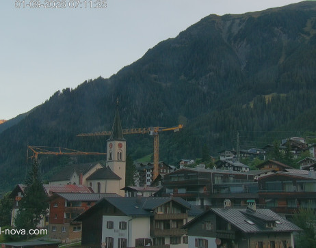 Gaschurn: Blick zum Ortskern