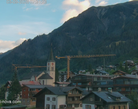 Gaschurn: Blick zum Ortskern