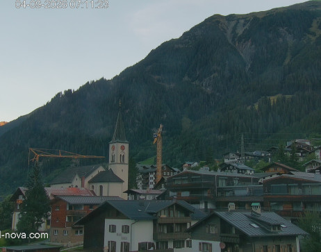 Gaschurn: Blick zum Ortskern
