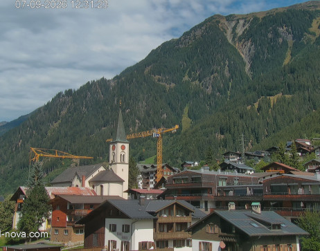 Gaschurn: Blick zum Ortskern