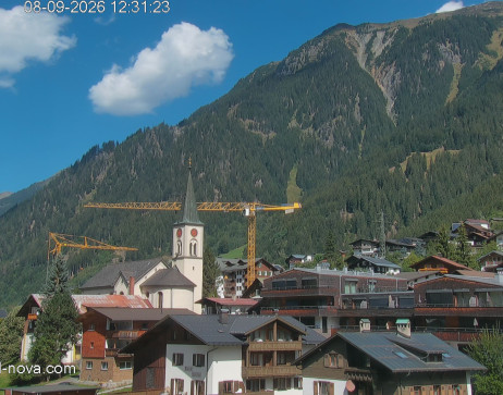 Gaschurn: Blick zum Ortskern