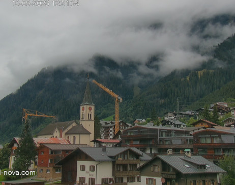 Gaschurn: Blick zum Ortskern