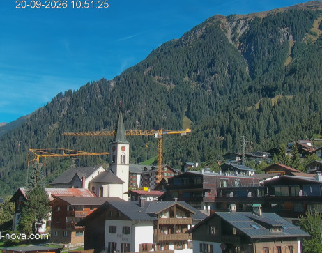 Gaschurn: Blick zum Ortskern