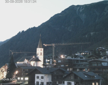 Gaschurn: Blick zum Ortskern