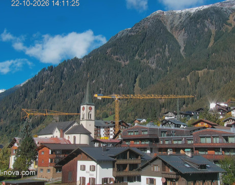 Gaschurn: Blick zum Ortskern