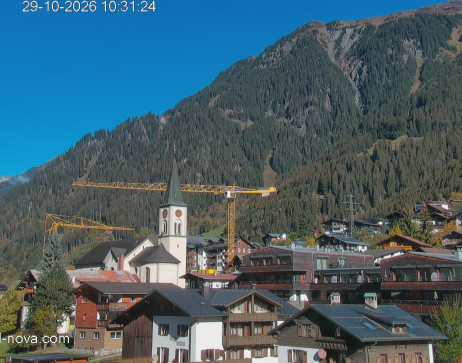 Gaschurn: Blick zum Ortskern