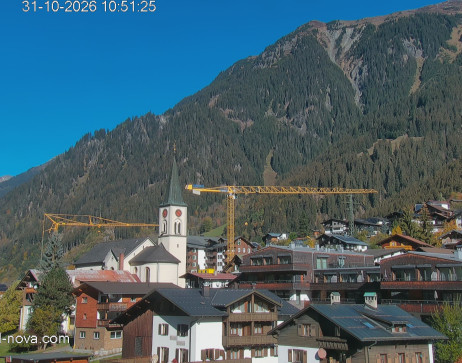 Gaschurn: Blick zum Ortskern