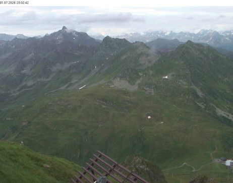 Silvretta Montafon: Blick auf Fredakopf