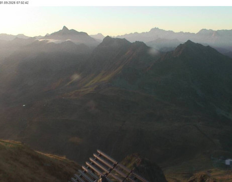 Silvretta Montafon: Blick auf Fredakopf
